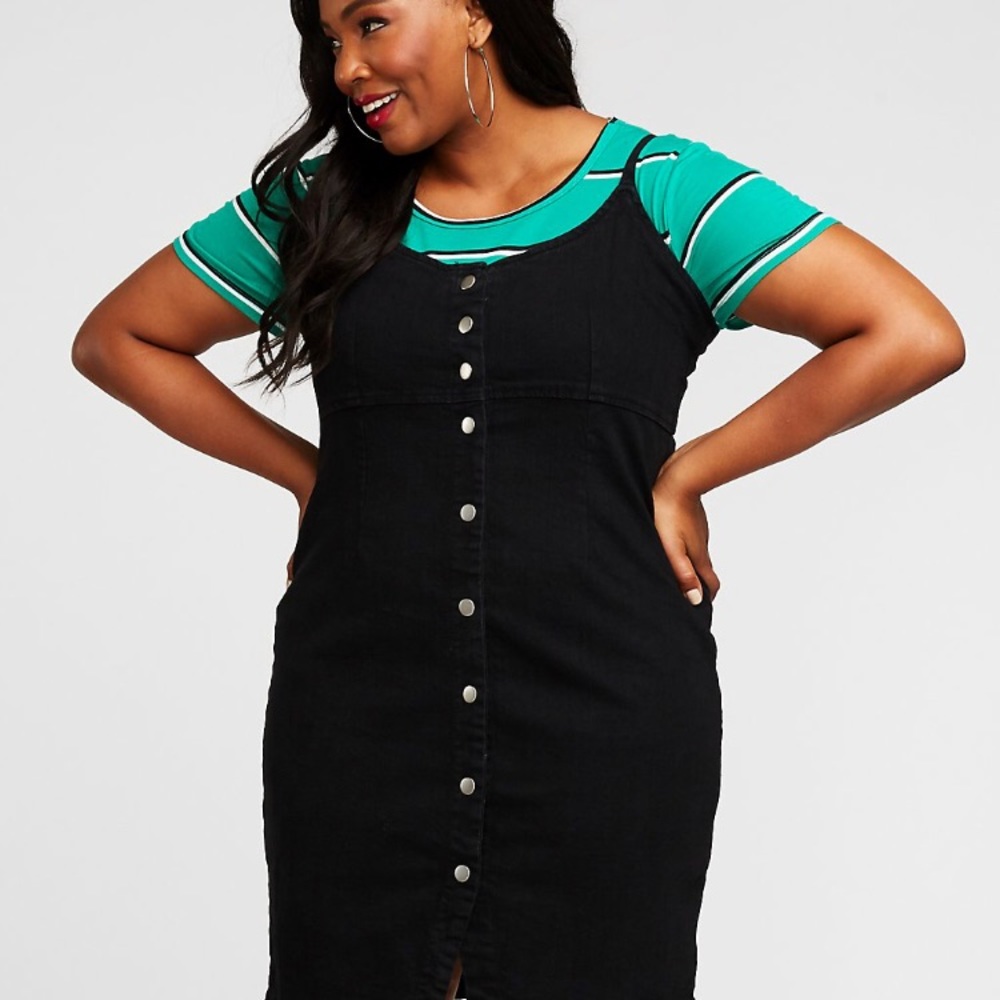 Charlotte Russe denim button up dress